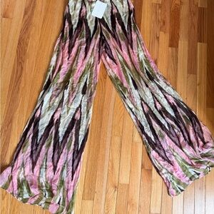 Alexis Floral Patterned Garment with Pink and Green Accents